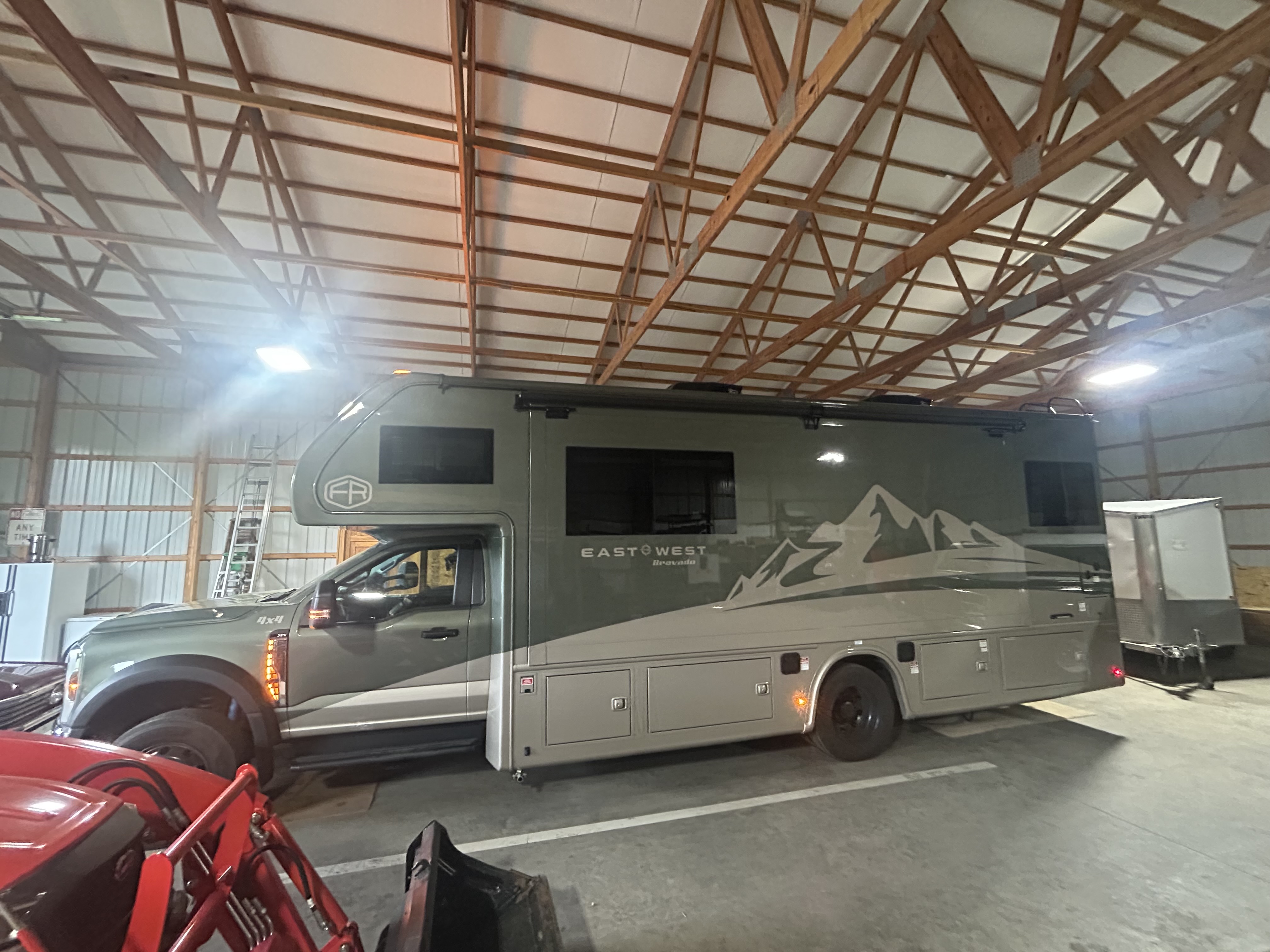 The RV Fuel Vault installed on a 2026 East to West RV Bravado 29S