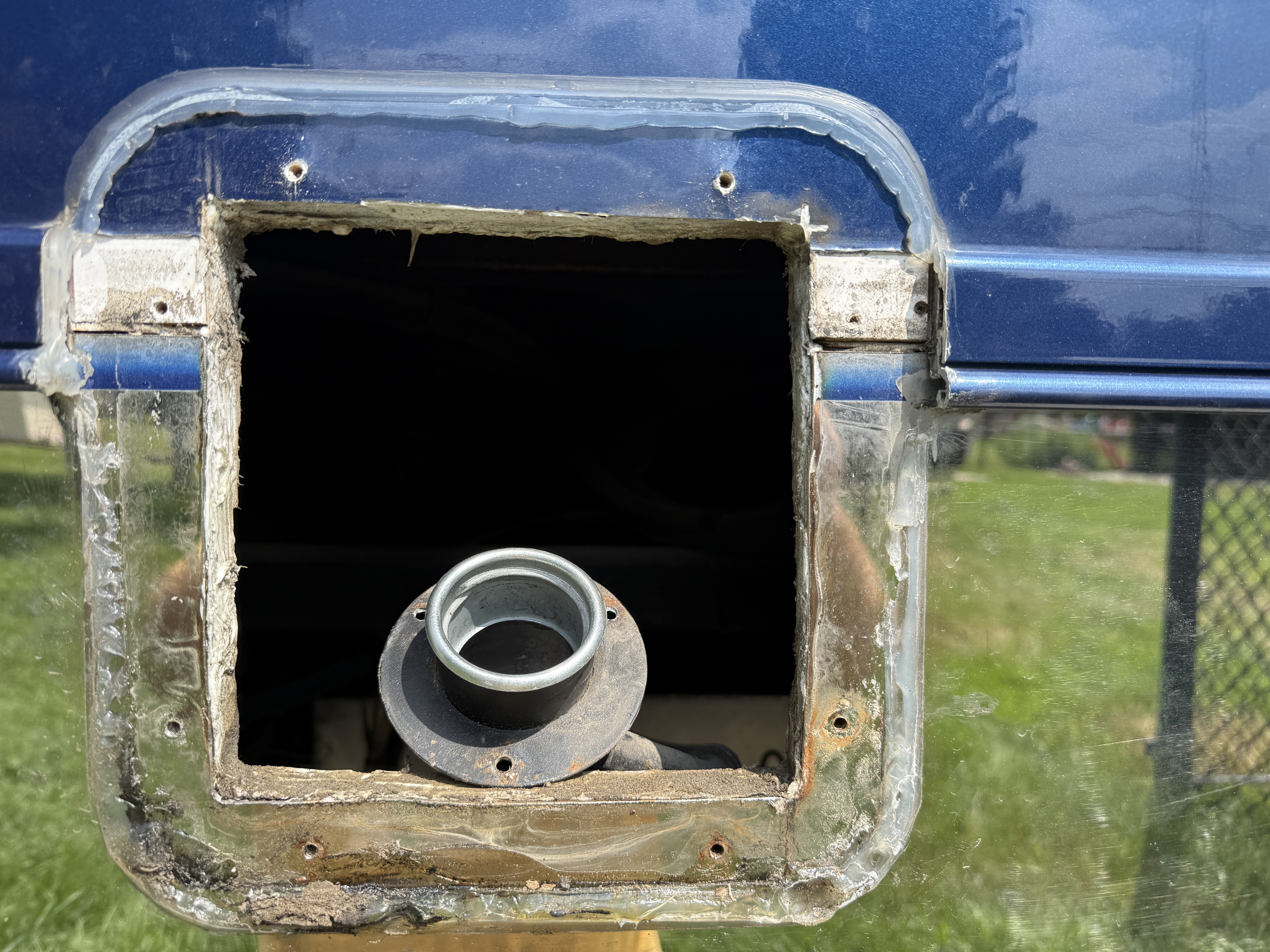 The RV Fuel Vault installed on a 2019 Renegade Classic N/A