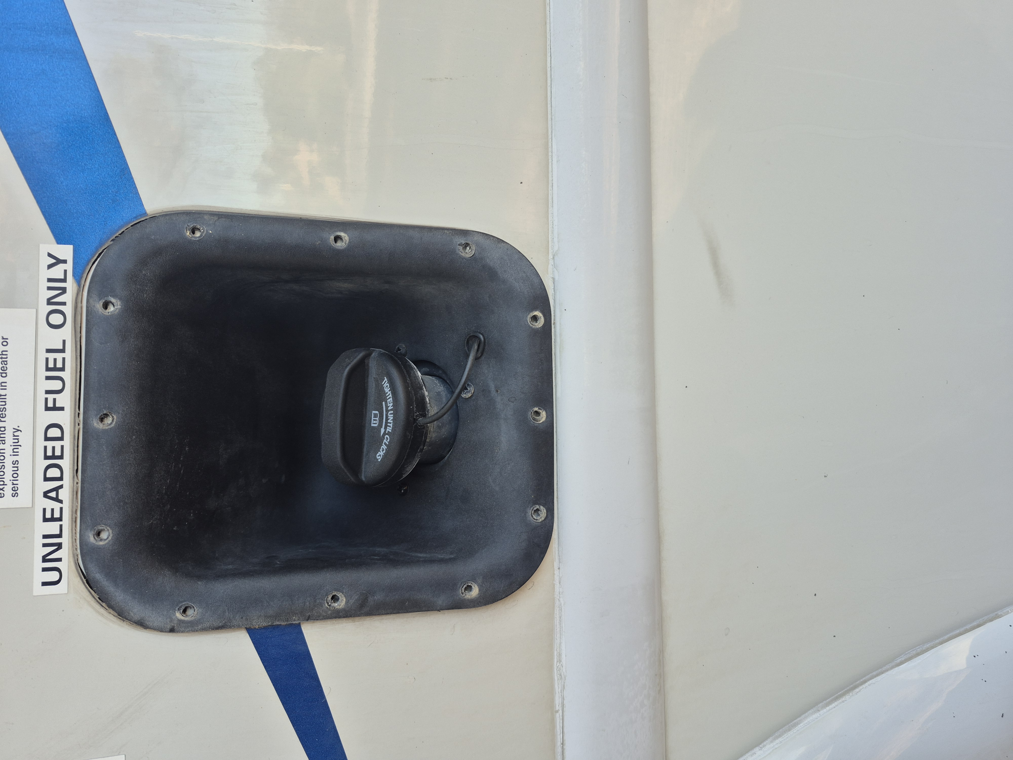 The RV Fuel Vault installed on a 2023 Thor Motor Coach Axis 24.1