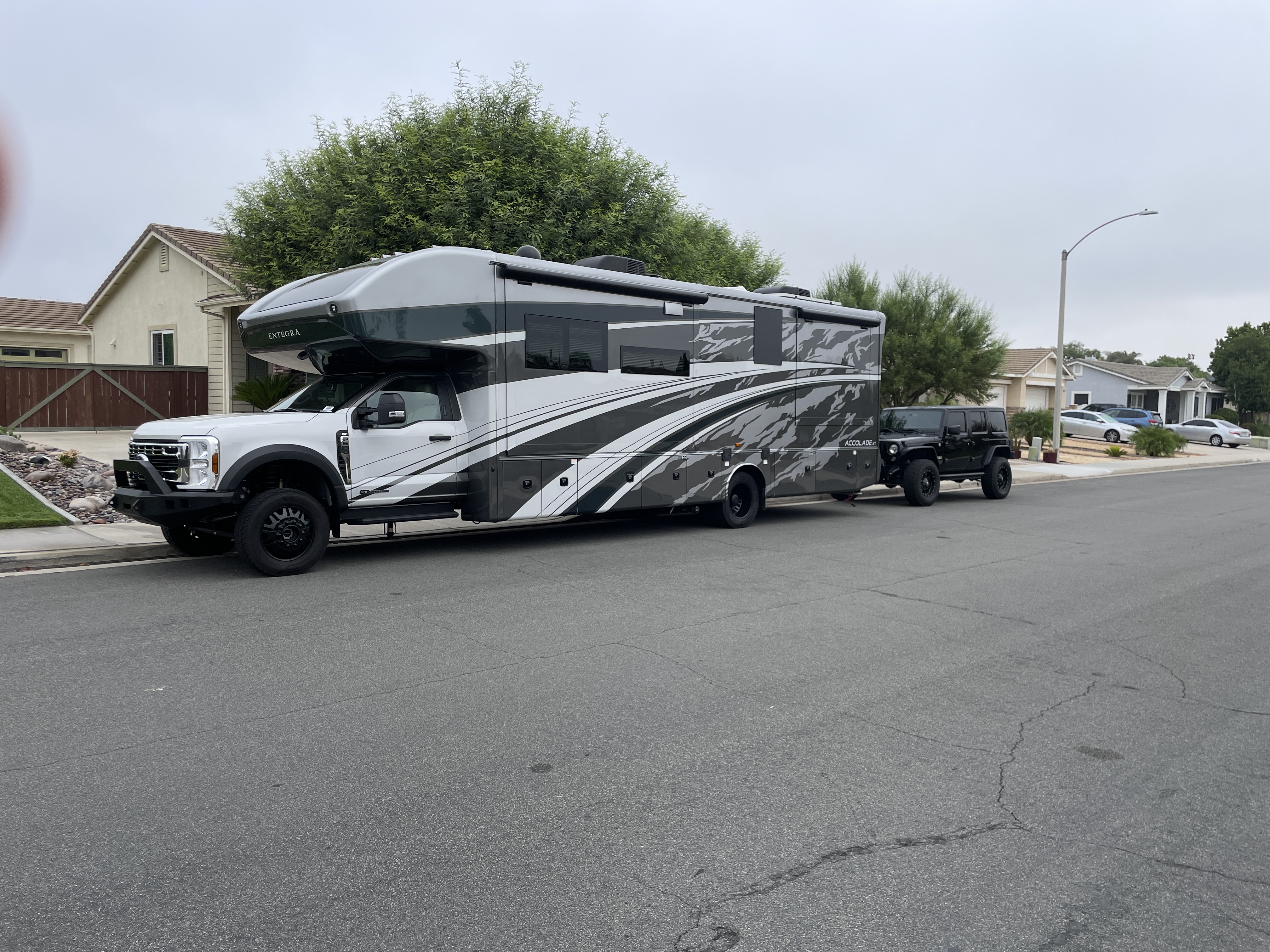 Customer RV Fuel Vault install on a 2025 Entegra Coach Accolade XT 35L